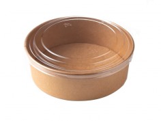 Ensaladera kraft con tapa 1100ml | Effimer