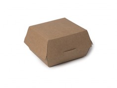 Caja hamburguesa kraft 10cm para smash | Effimer