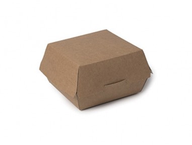 Caja hamburguesa kraft 10cm para smash | Effimer