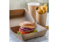 Caja hamburguesa kraft 10cm para smash | Effimer 2