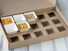 Caja con separadores para delivery | Effimer 2