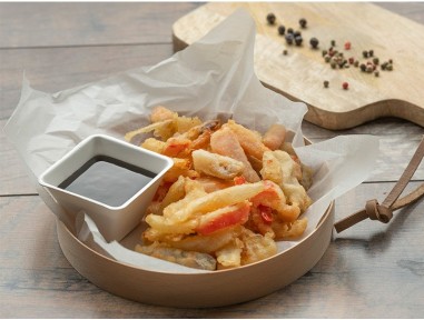 Caja madera redonda papel 12cm con tapa | Catering | Effimer