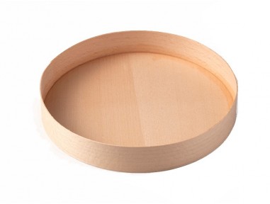 Caja madera redonda papel 12cm con tapa | Catering | Effimer