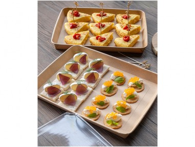 Bandeja kraft 290x220x30mm | Effimer