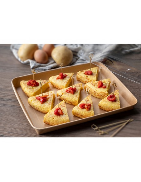 Tapa PET para bandeja kraft 290x220mm | Effimer