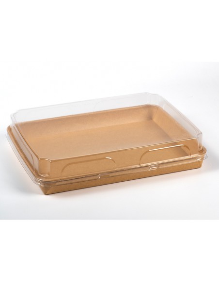 Tapa PET para bandeja kraft 290x220mm | Effimer
