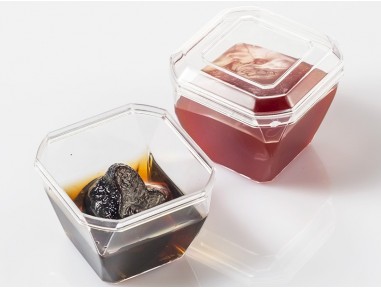 Vasito de postre cubilete 50ml con tapa | Effimer