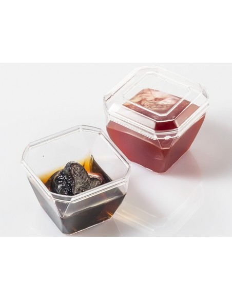 Vasito de postre cubilete 50ml con tapa | Effimer