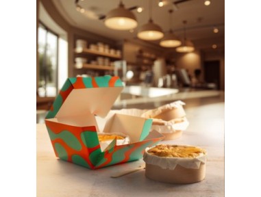 Caja automontable para cheesecake 12cm | Effimer