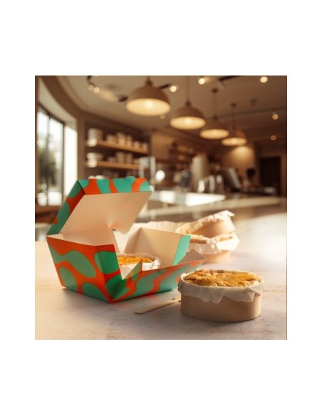 Caja automontable para cheesecake 12cm | Effimer