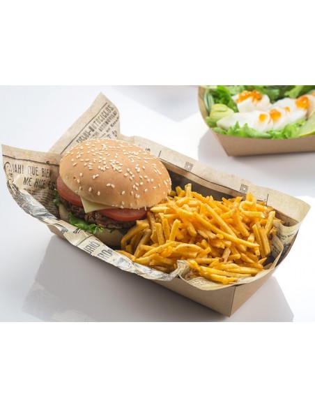 Food Truck Bio Tray carton grande | Burger | Effimer