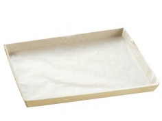 Bandeja de madera con papel para presentación | Effimer