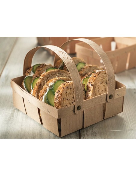 Cesta de madera para pan 21cm | Effimer