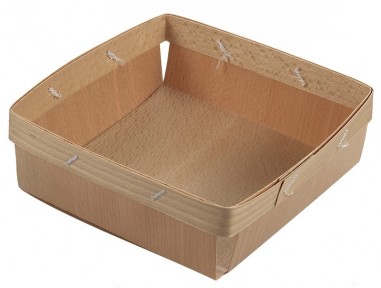 Cesta de madera para pan cuadrada | Effimer