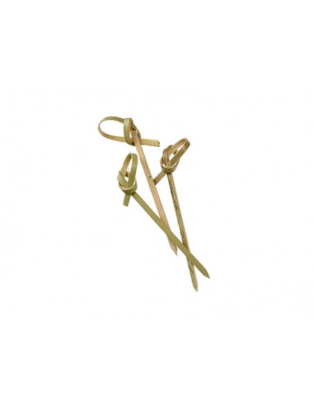 Brocheta Bambú Lazo Ribbon 90 mm