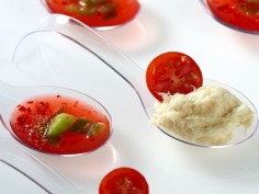 Cuchara de degustación blanca aperitivos | Effimer 2