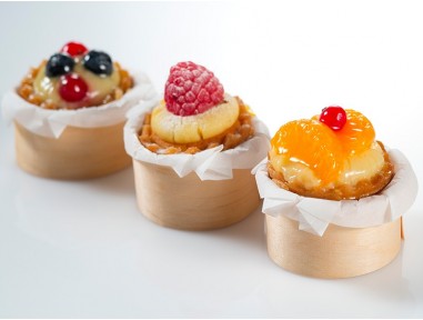 Mini aro de madera 5cm postres | Effimer