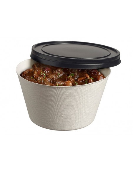 Tapa negra para vaso 420ml | Catering | Effimer