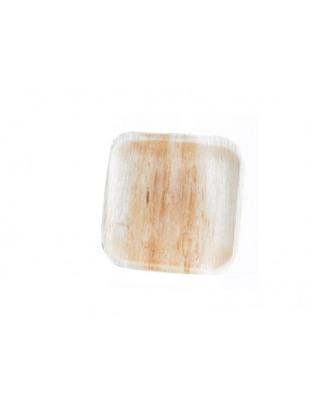 Plato hoja de palma cuadrado 20cm | Catering | Effimer