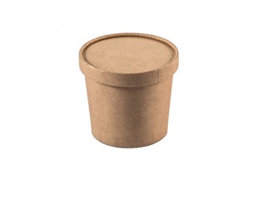 Bowl ramen kraft con tapa 16oz | Effimer