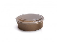 Ensaladera kraft con tapa 1100ml | Effimer 2