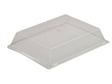 Tapa transparente bandeja pizarra 32cm | Catering | Effimer