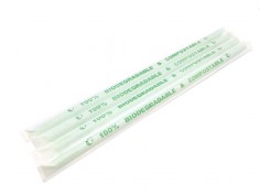 Pajita PLA compostable verde | Bebidas | Effimer 2