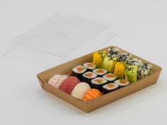 Tapa bandeja transparente 22cm | Catering | Effimer 2