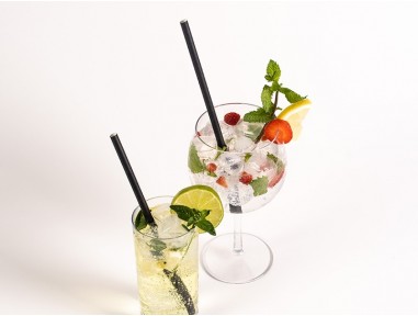 Pajita papel negro | Cafe | Effimer