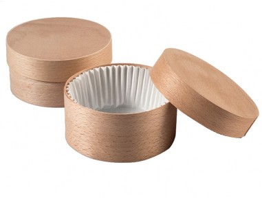 Caja madera redonda 7.5cm con tapa | Catering | Effimer