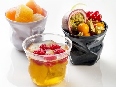 Vasito arrugado transparente pequeno | Cafe | Effimer