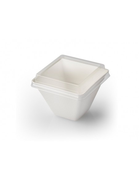 Vasito postre caña azúcar 210ml con tapa | Pastelería | Effimer