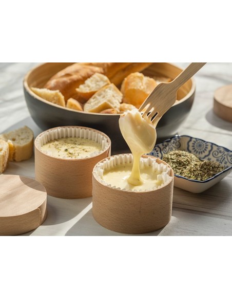 Molde de madera postre 9cm con tapa | Effimer