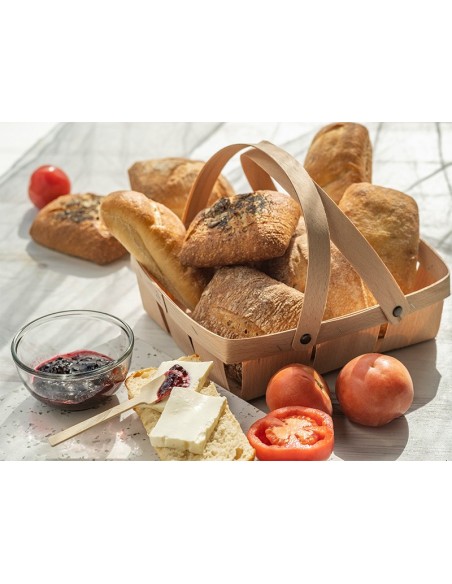 Cesta de madera para pan 21cm | Effimer