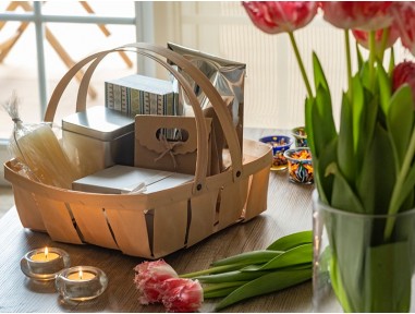 Cesta madera 31cm | Horno | Effimer