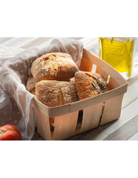 Cesta de madera para pan 18cm | Effimer