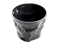 Vasito de postre rizado negro 80ml | Effimer