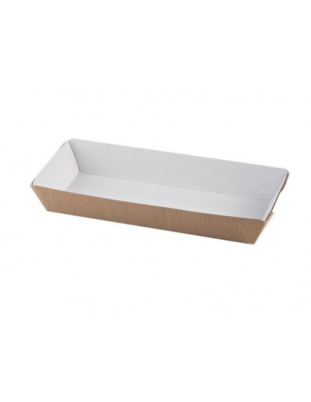 Bandeja kraft blanca 210x90mm | Effimer