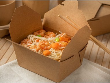 Recipiente de cartón kraft 26oz | Effimer