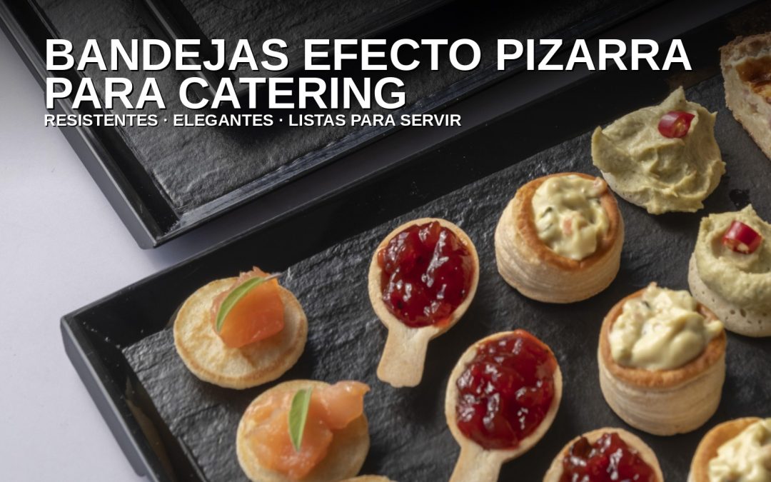 Bandejas para catering efecto pizarra: guía de uso y compra